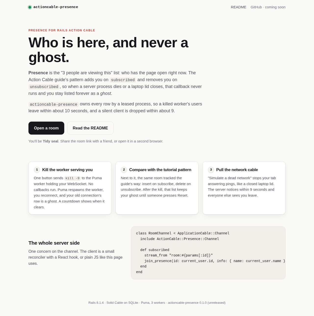 Landing page